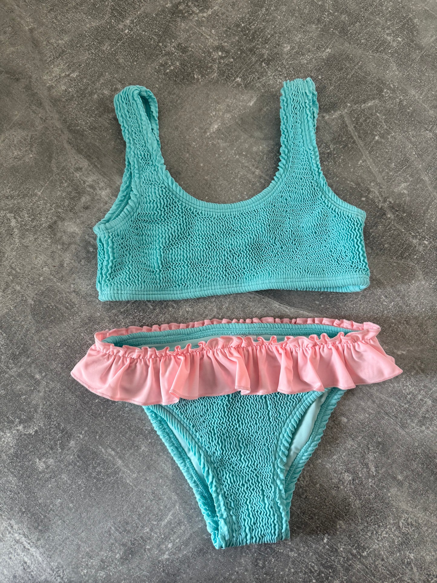 TURQUOISE/PINK BIKINI