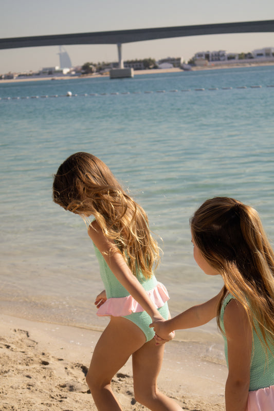 MINT/PINK ONE PIECE