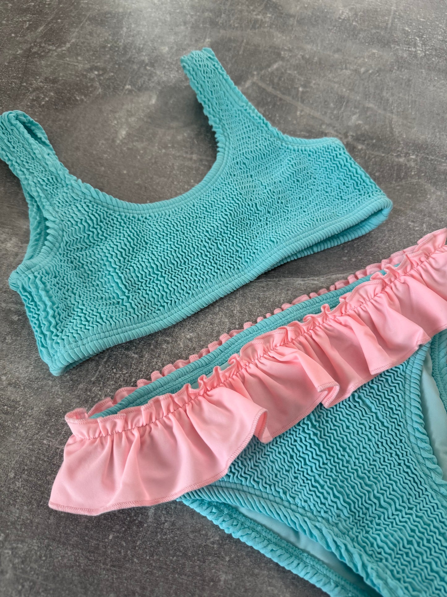 TURQUOISE/PINK BIKINI